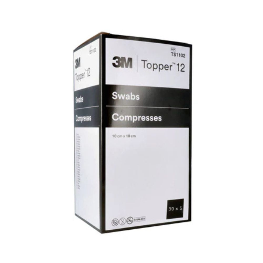 10cm x 10cm Topper 12 6 Ply Sterile Swabs 30 x 5