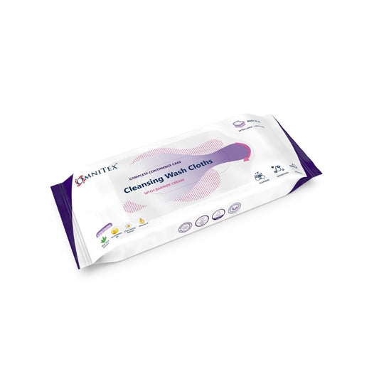 Omnitex Wash Cloths with Barrier Cream Pack of 26