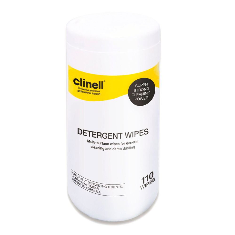 Clinell Detergent Tub 110 Wipes