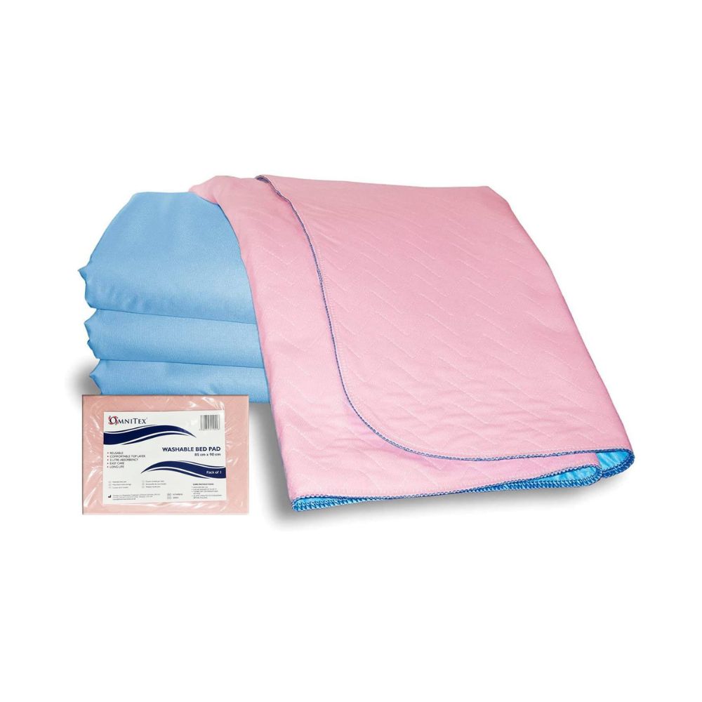 Omnitex 85cm x 90cm Washable Reusable 3 Litre Bed Pad without Tucks
