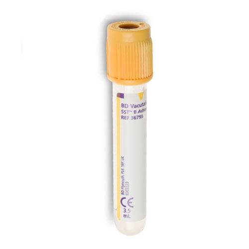 BD Vacutainer SST II Advance Gold 3.5ml Tubes