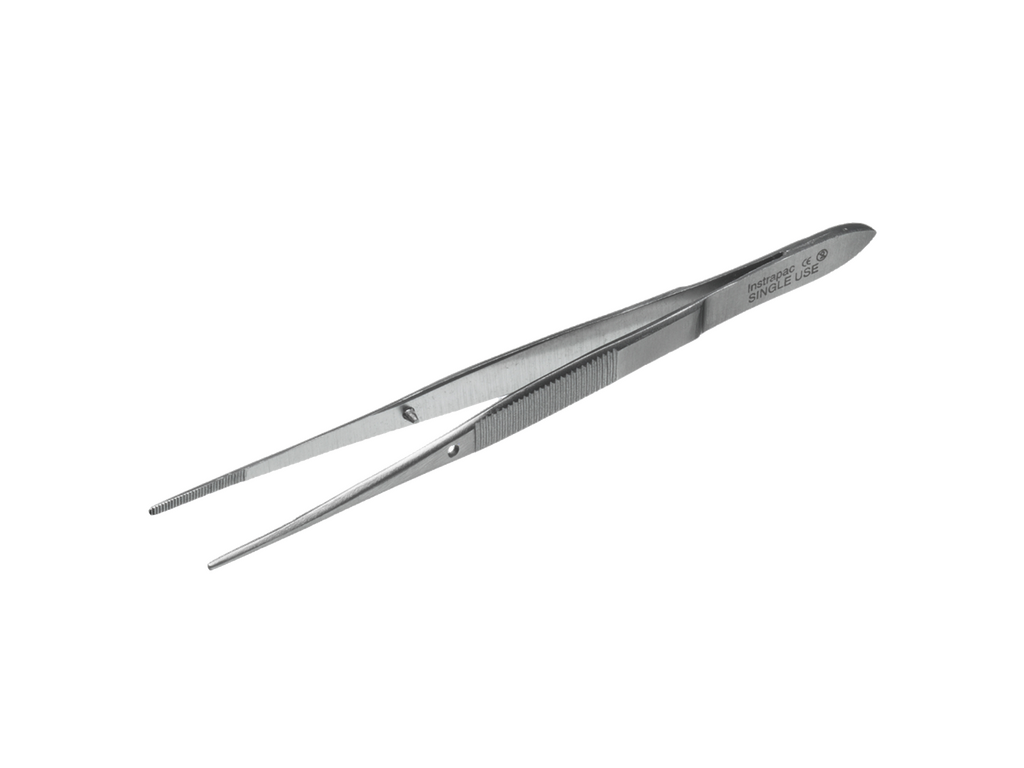 10cm Instrapac Iris Forceps, Non-Toothed