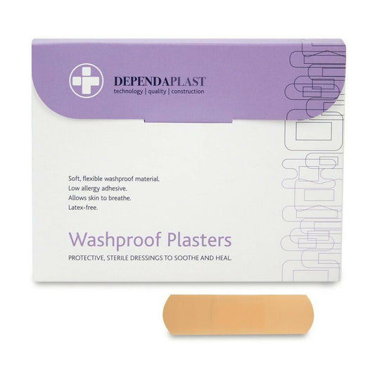 Dependaplast Washproof Plasters - 7cm x 2cm x 100 - UKMEDI