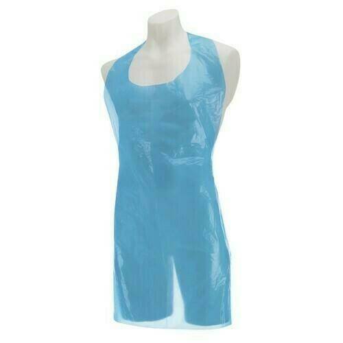 100 Blue Disposable Aprons apron-blue-100 UKMEDI.CO.UK