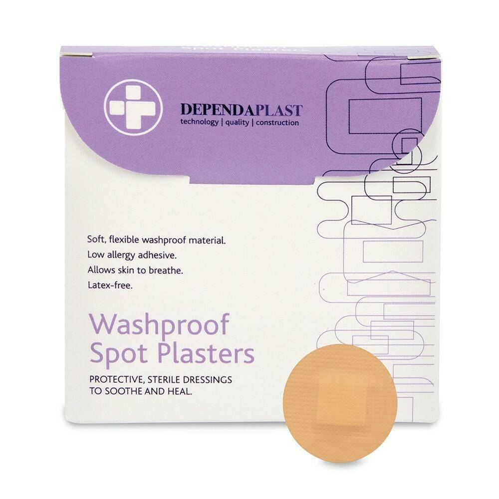 Dependaplast Washproof Spot Plasters - 2.2cm x 100