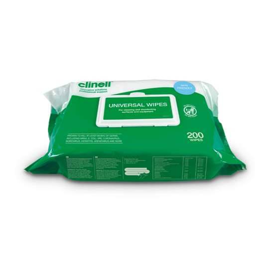 Clinell Universal Wipes Pack of 200