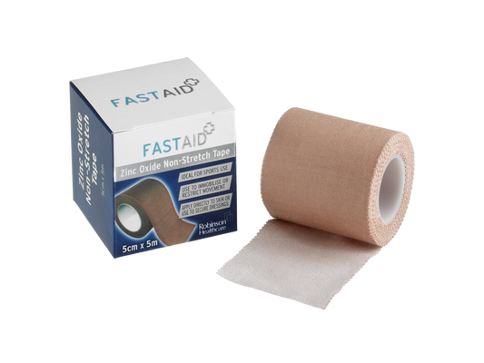 Fast Aid Zinc Oxide Non Stretch Tape 5cm x 5m