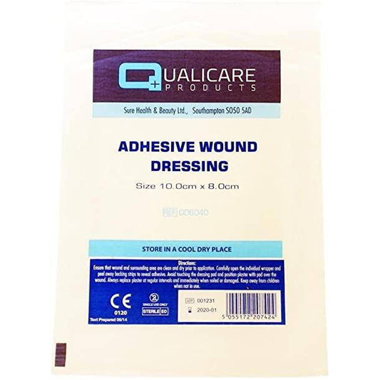 Adhesive Wound Dressing 10 x 8cm QD6040 UKMEDI.CO.UK