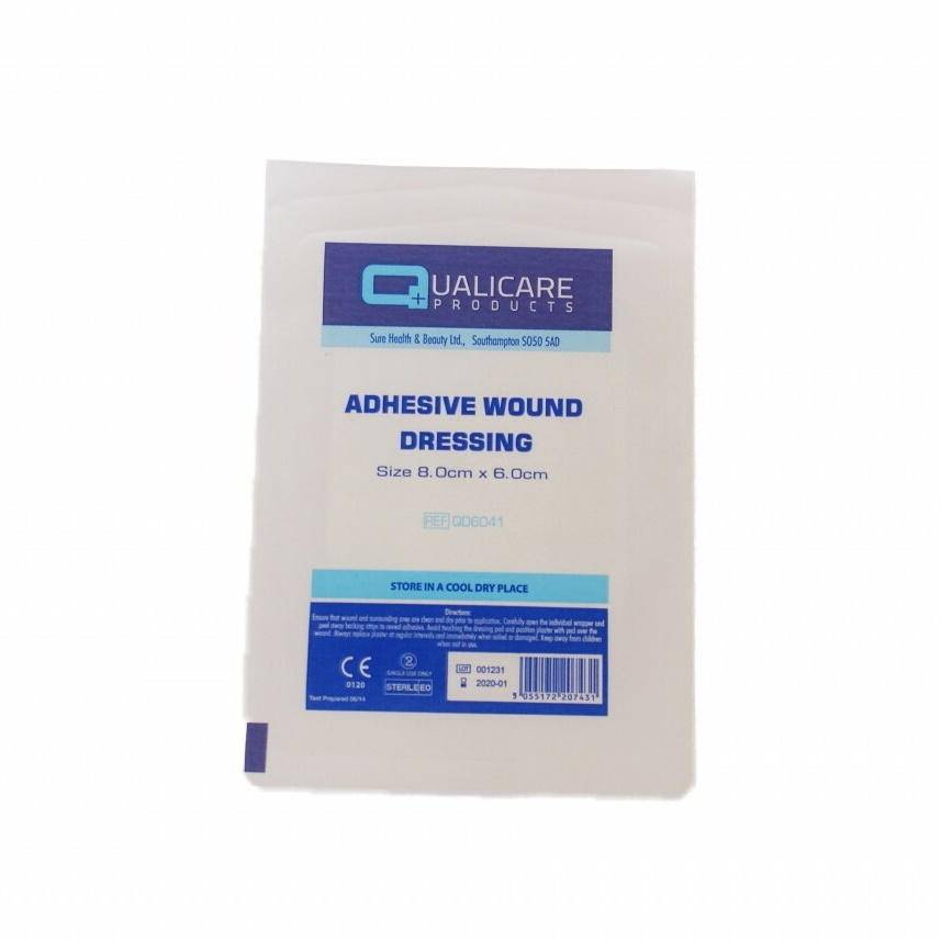 Adhesive Wound Dressing 8cm x 6cm – UKMEDI