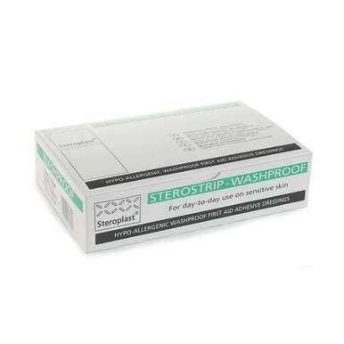 Hypo-Allergenic Sterostrip Washproof Plasters - Assorted Pack of 100