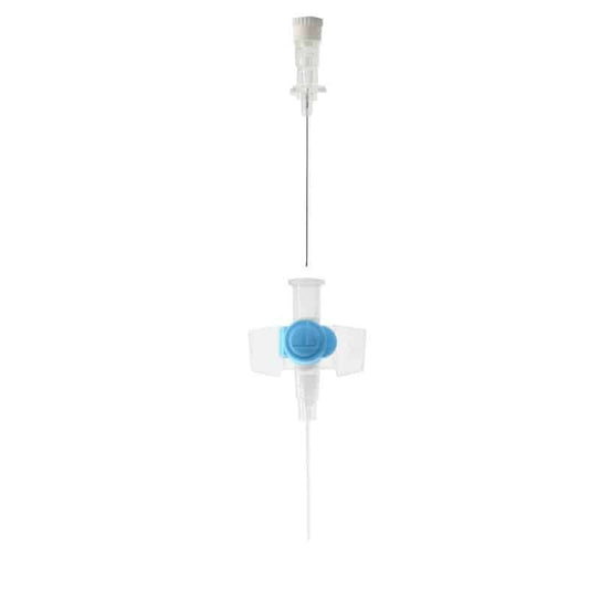 Terumo - 22G Blue1 inch Terumo Versatus Winged and Ported IV Cannula - SR+DM2225PX UKMEDI.CO.UK UK Medical Supplies