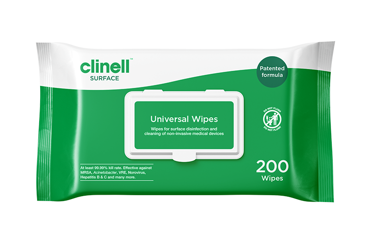 Clinell Universal Sanitising Wipes 200 Wipes